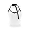 NotaWear Color Blocked Halter Strap Vest Top White