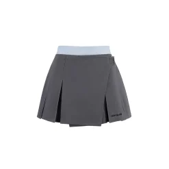 NotAwear Color Blocked Irregular Pleated Skirt