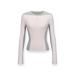 NotAwear Color Blocked Knit Woolen Slim Top Pink