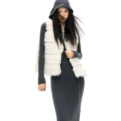 NotAwear Eco-Friendly Fur Vest White