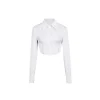 NotAwear Elastic Textured Short Shirt White