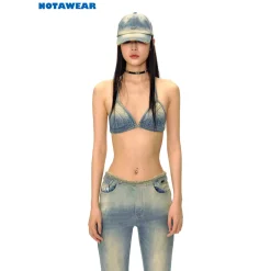 NotaWear Heat Wave Gradient Washed Denim Bikini