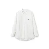 NotAwear Logo Embroidery Casual Oversized Shirt White