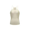 NotAwear Simple Logo Embroidery Knit Vest Cream