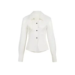 NotAwear Simple Woolen Shirt Top White