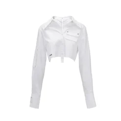 NotAwear Two-Way Cargo Short Shirt White