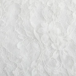 ODTD Off-Shoulder Cutout Lace Top White