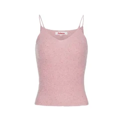 Palavas V-Neck Knitted Slim Vest Pink
