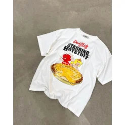 Purey Gluttonous Devil Kids Printed T-Shirt White