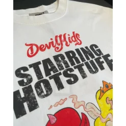 Purey Gluttonous Devil Kids Printed T-Shirt White