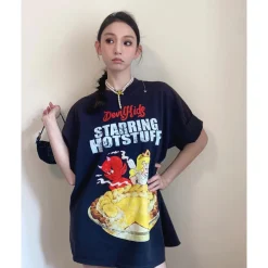 Purey Gluttonous Devil Kids Printed T-Shirt Black