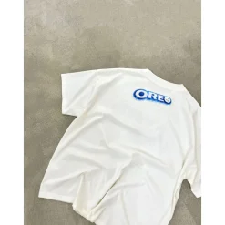 Purey Oreo Logo Printed T-Shirt White