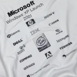 Purey Windows Logo Printed T-Shirt Vintage White