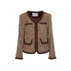 Rocha Roma Hand-Edge Drilled Tweed Jacket Brown