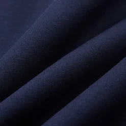 SomeSowe Fake-2-Piece Ruffled Round-Neck Top Navy Blue