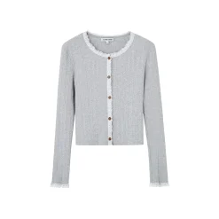 SomeSowe Lace Patchwork Texture Cardigan