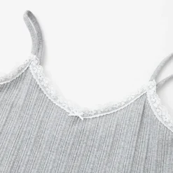 SomeSowe Lace Patchwork Texture Slip Vest