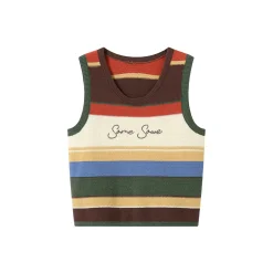 SomeSowe Rainbow Embroidered Logo Knit Vest