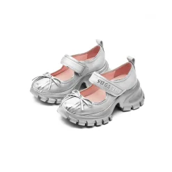 SugarSu Butterfly Leather Ballet Mary Jane Sliver