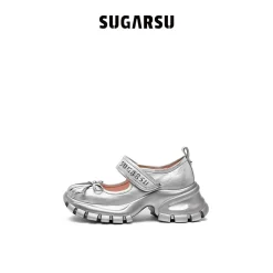 SugarSu Butterfly Leather Ballet Mary Jane Sliver