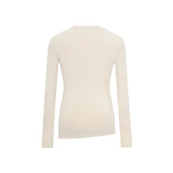 Three Quarters Hotfix Logo Henry Collar Slim Top Beige