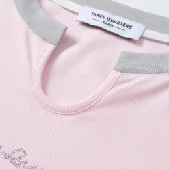Three Quarters Logo Rhinestone L/S Tee Pink
