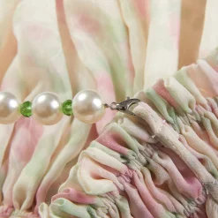Three Quarters Pearl Chain Strap Lantern Sling Top