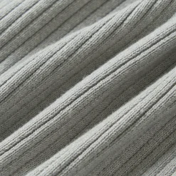 Via Pitti Color Blocked Halter Knit Slim Vest Gray