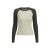 Via Pitti Embroidery Logo Knit Top Beige