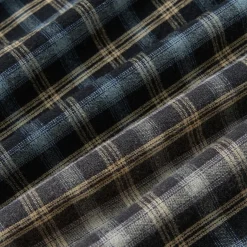 Via Pitti Heavy Washed Distressed Hooded Plaid Shirt