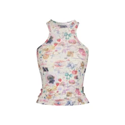 Via Pitti Multicolored Cartoon Printed Vest