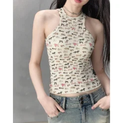 Via Pitti Puppy Cartoon Printed Vest