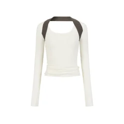 Via Pitti Reversible Two-Way Slim Knit Top White
