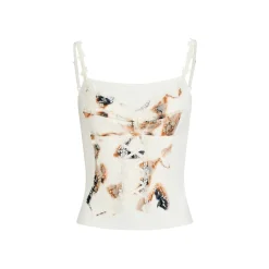 Via Pitti Special Lace Patchwork Vest White