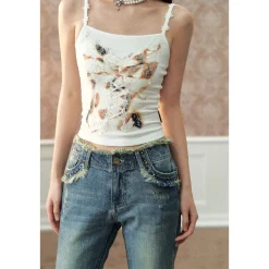 Via Pitti Special Lace Patchwork Vest White