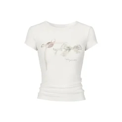 Via Pitti Versatile Bow-Knot Printed T-Shirt