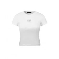Weird Market Backless Logo Top White