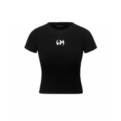 Weird Market Backless Logo Top Black