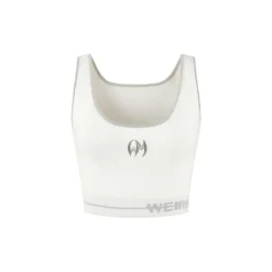 Weird Market Basic Logo Knit Vest White