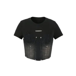 Weird Market Denim Patch Camisole Top