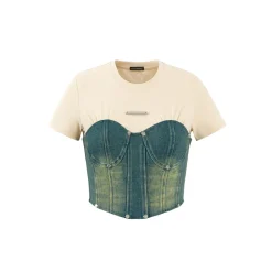 Weird Market Denim Patch Camisole Top