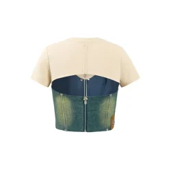 Weird Market Denim Patch Camisole Top
