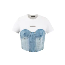 Weird Market Denim Patch Camisole Top