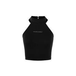 Weird Market Hollow-Out Back Vest Black