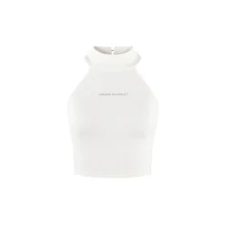 Weird Market Hollow-Out Back Vest White