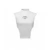 Weird Market Logo Patch Shoulder Pad Vest Top White