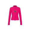 Weird Market Metal Logo Hollow-Out Knit Top Pink