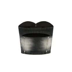Weird Market Metal Logo Vest Tube Top Black