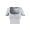 Weird Market X Angel Boy Square-Neck Knit Crop Top