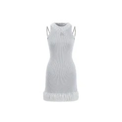 Weird Market X Angel Boy Fluffy Chain Sleeveless Dress